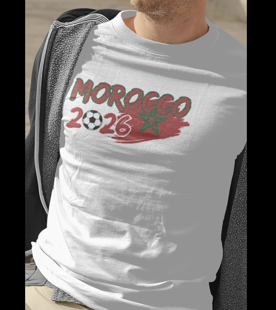 Morocco 2026 World Cup Soccer Ball Star T-Shirt