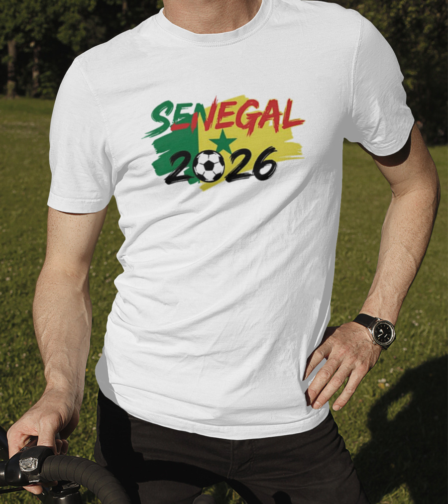 Senegal 2026 World Cup Soccer Team Star Flag T-Shirt