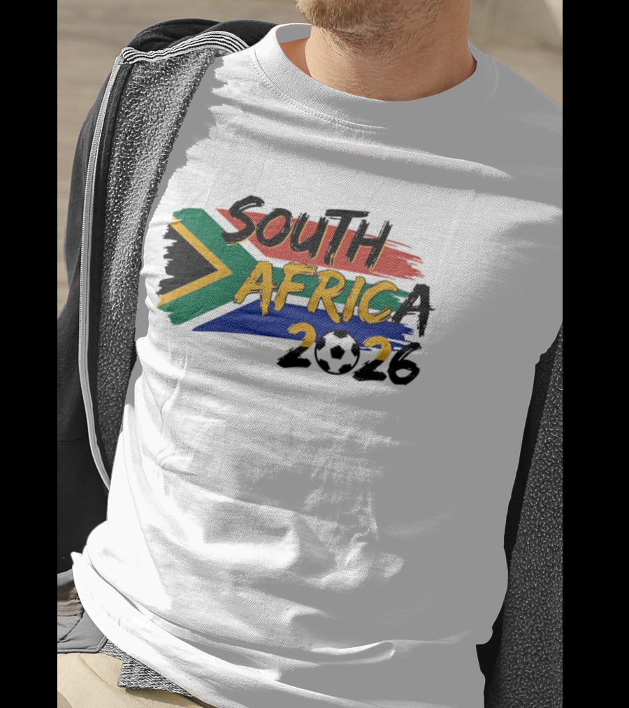 South Africa 2026 Flag Colors Soccer T-Shirt