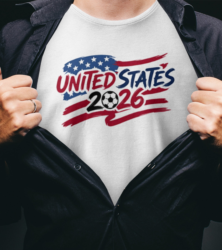 United States 2026 Soccer World Cup Stars And Stripes T-Shirt
