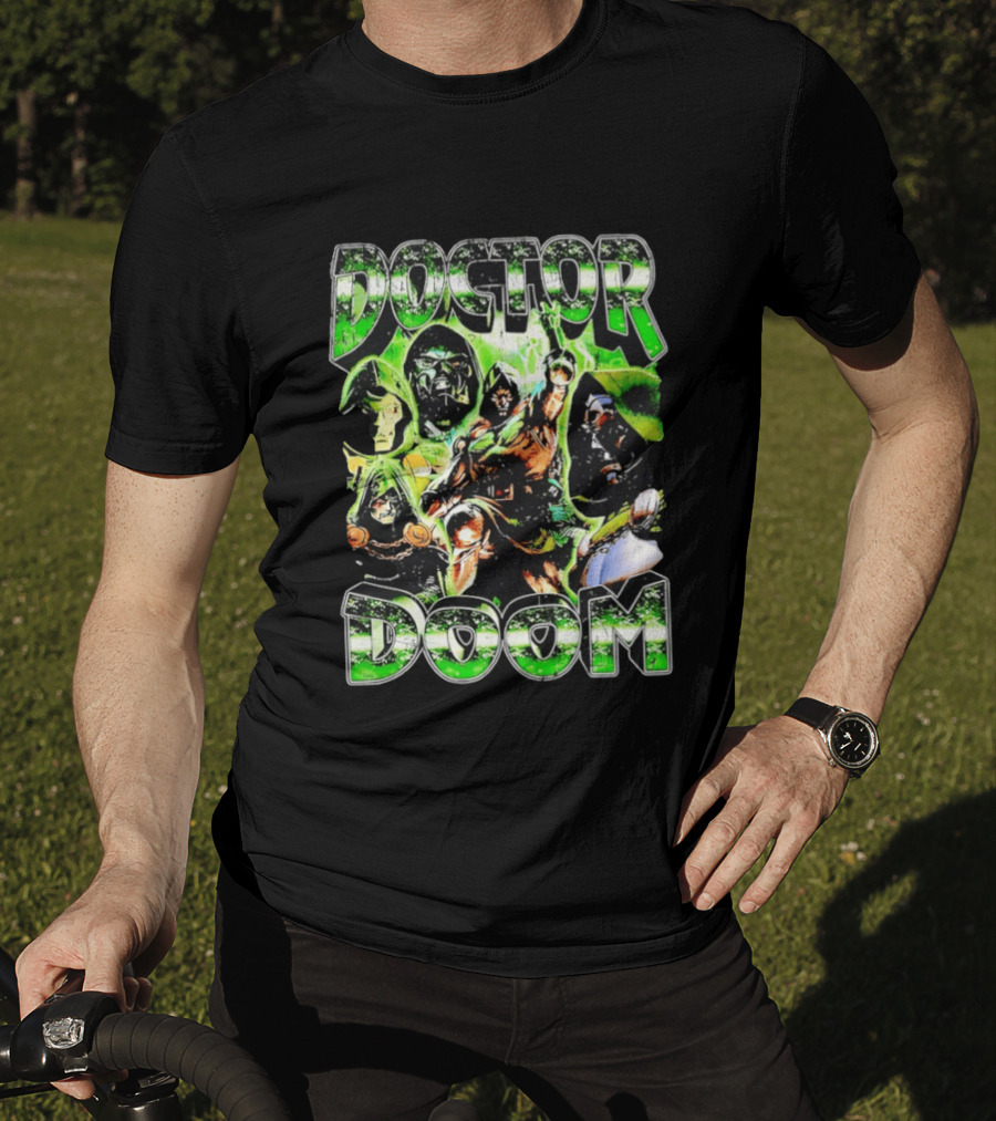 Doctor Doom Marvel Comics Villain Power Poses Montage T-Shirt