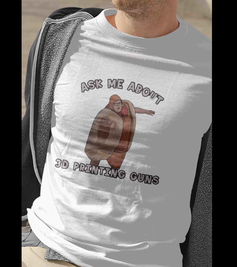 Ask Me About 3D Printing Guns Hot Dog Costume T-Shirt