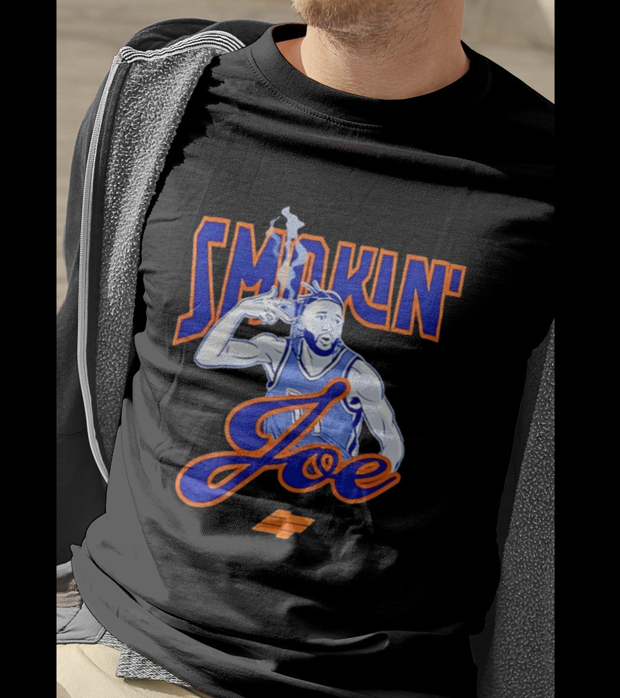 Smokin' Joe Basketball Iconic Athlete Smoke Gesture T-Shirt