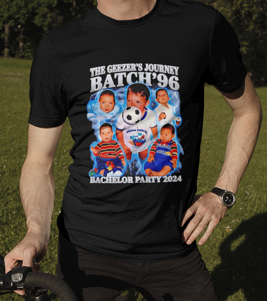 The Geezer's Journey Batch '96 Bachelor Party 2024 Baby Soccer T-Shirt