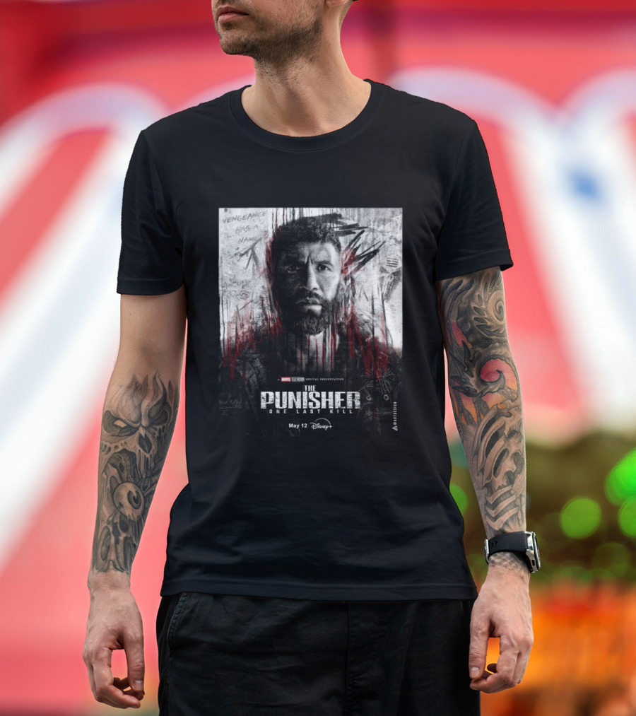 The Punisher One Last Kill Marvel Television Frank Castle May 12 Disney Plus T-Shirt