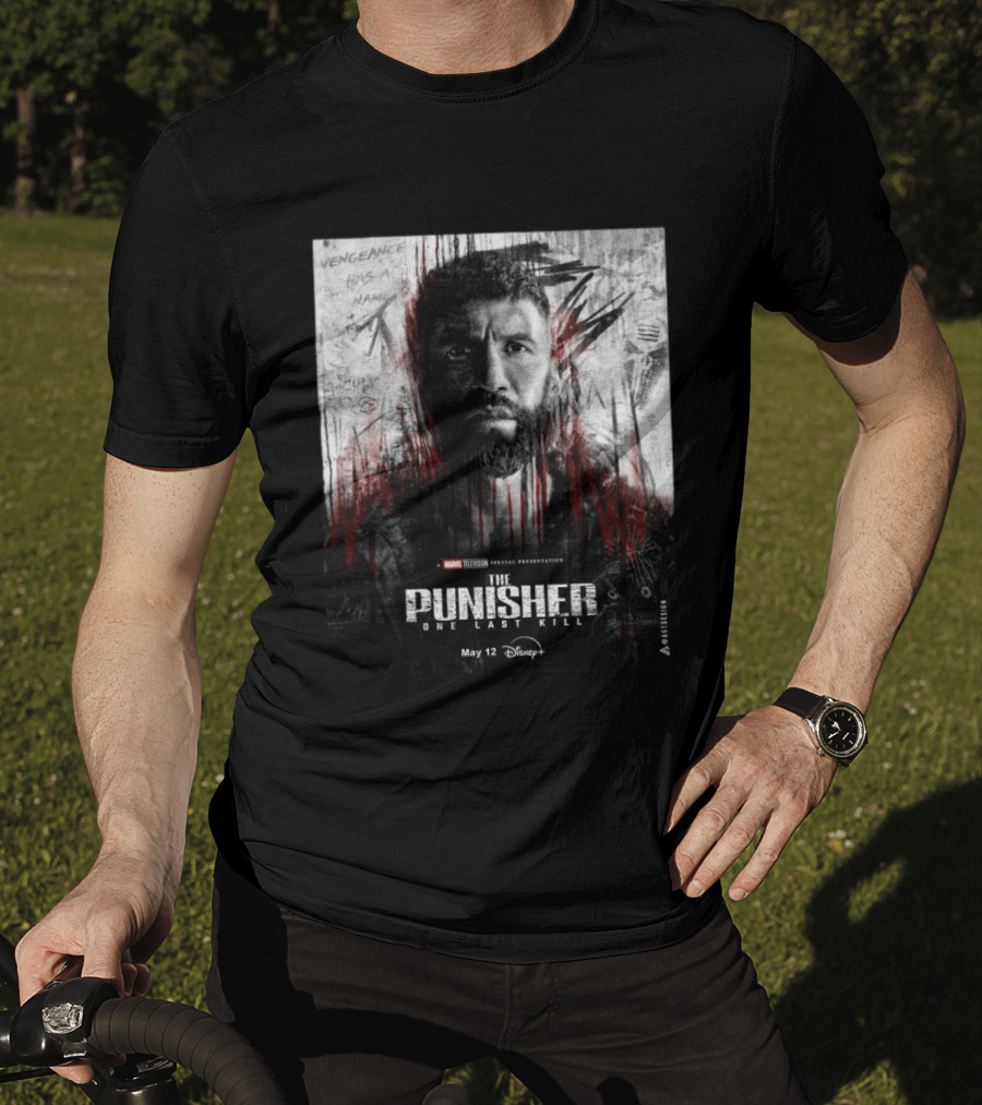 The Punisher One Last Kill Marvel Television Frank Castle May 12 Disney Plus T-Shirt