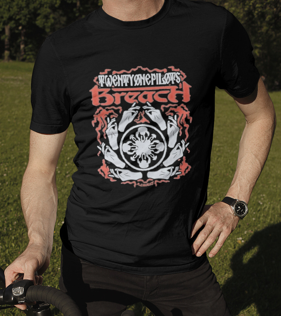 Twenty One Pilots Breach Hands Flame T-Shirt
