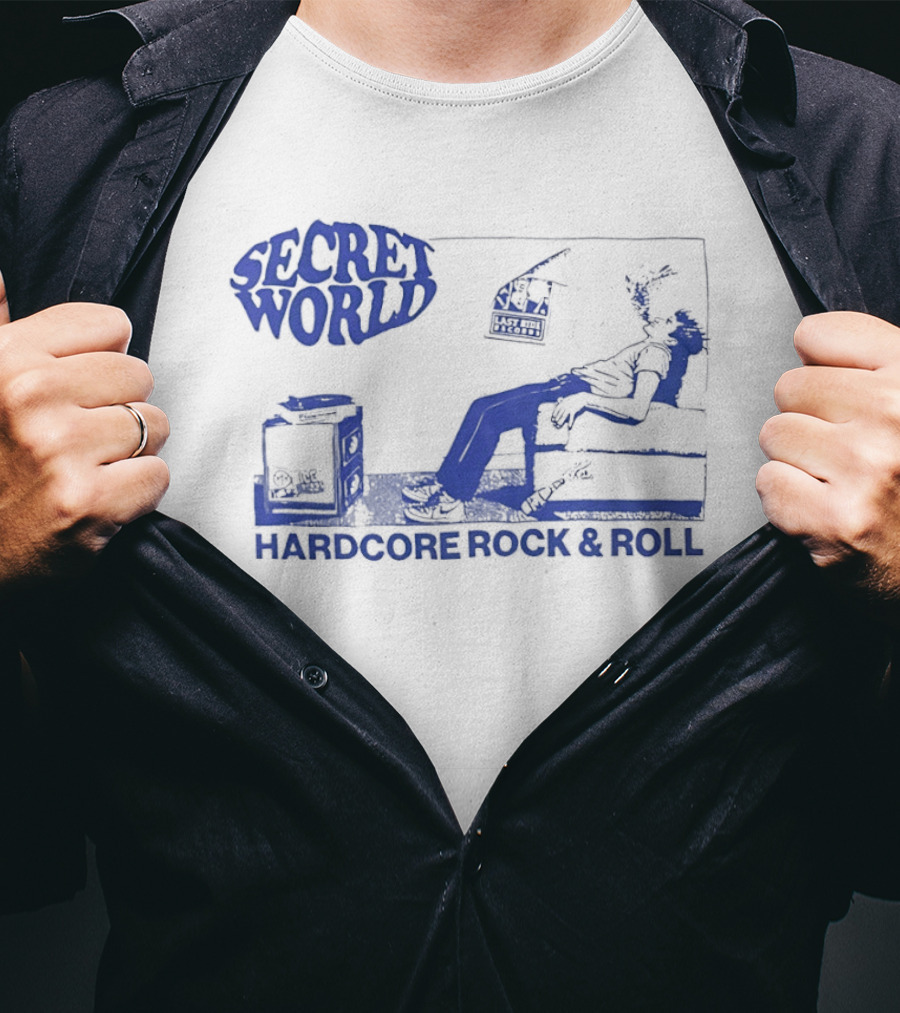 Secret World Hardcore Rock & Roll Tour 2026 Dallas Texas Drain Headline Is Your Friend T-Shirt
