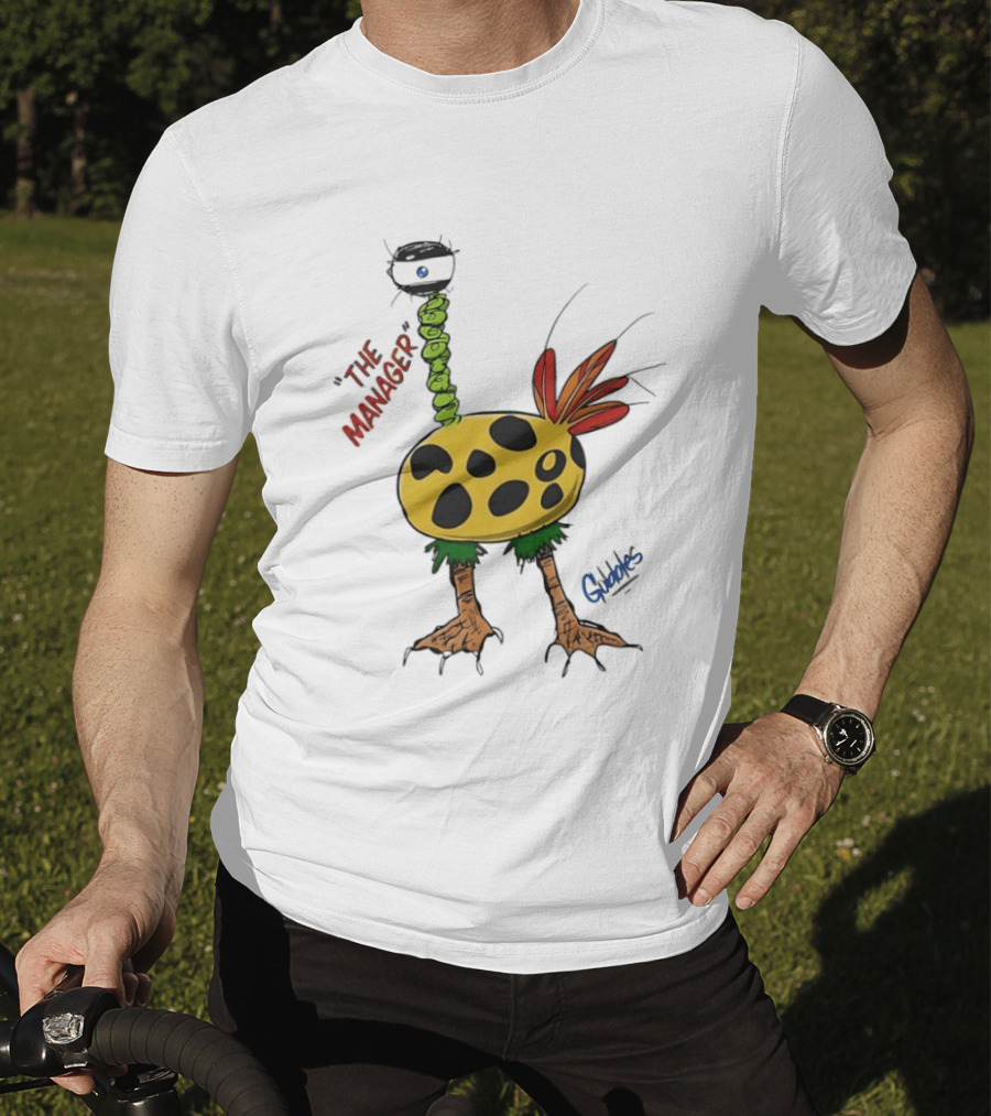 The Manager Gobbles Quirky Creature Art With Playful T-Shirt