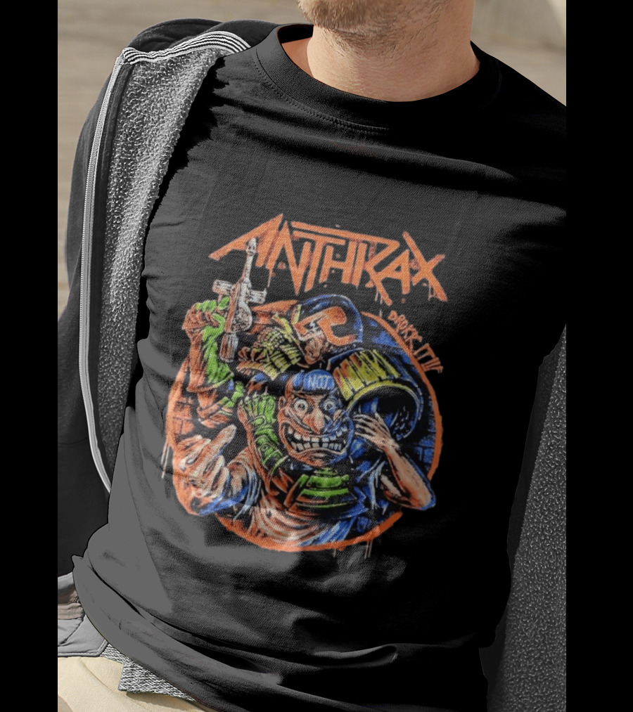 Anthrax Australia 2026 Tour The Not Man Robocop Drokk It T-Shirt