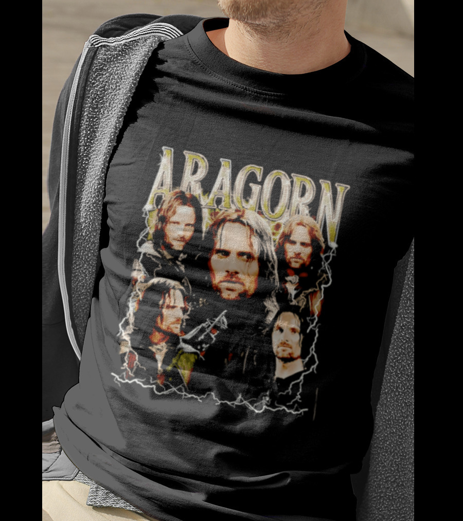 Aragorn Character Collage Lord Of The Rings T-Shirt