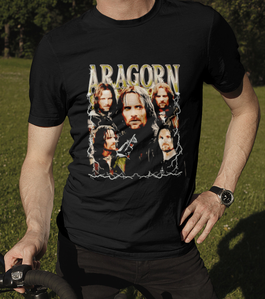 Aragorn Character Collage Lord Of The Rings T-Shirt