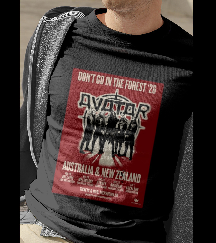 Avatar Band Don't Go In The Forest 2026 Tour Australia New Zealand Dates T-Shirt