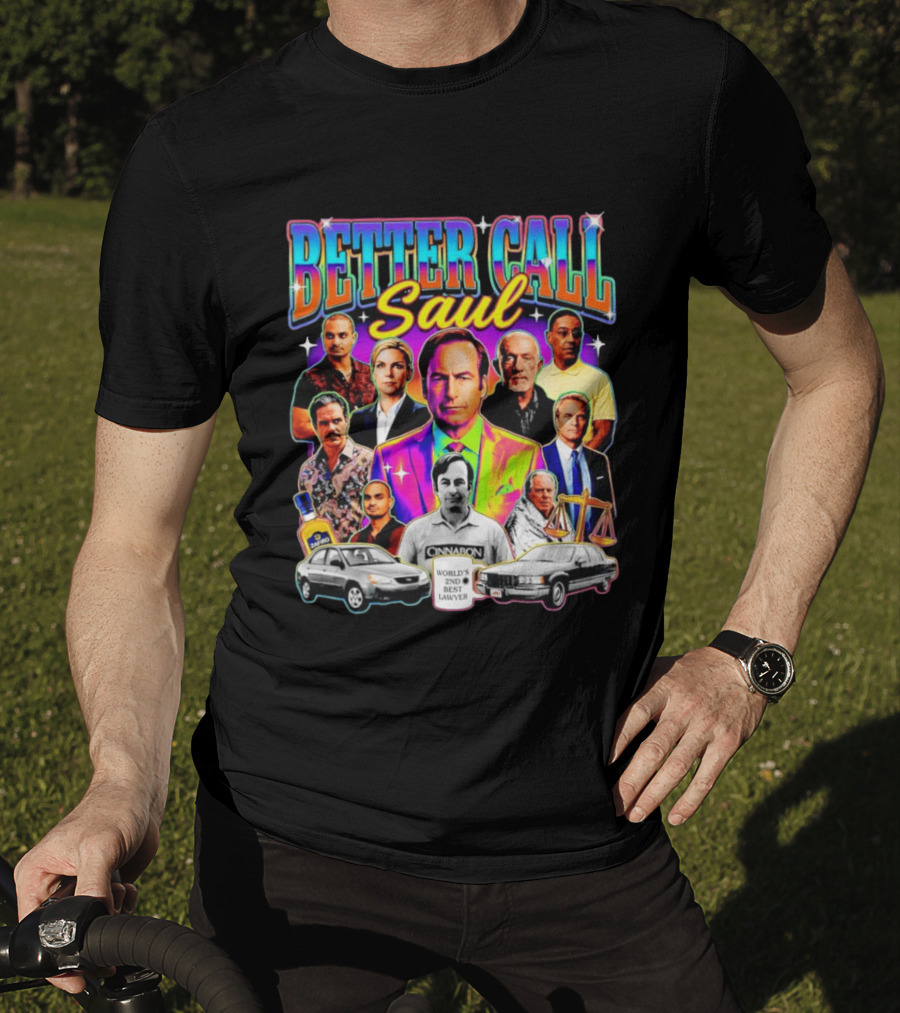 Better Call Saul Breaking Bad Characters Jimmy McGill Kim Wexler Mike Gus T-Shirt