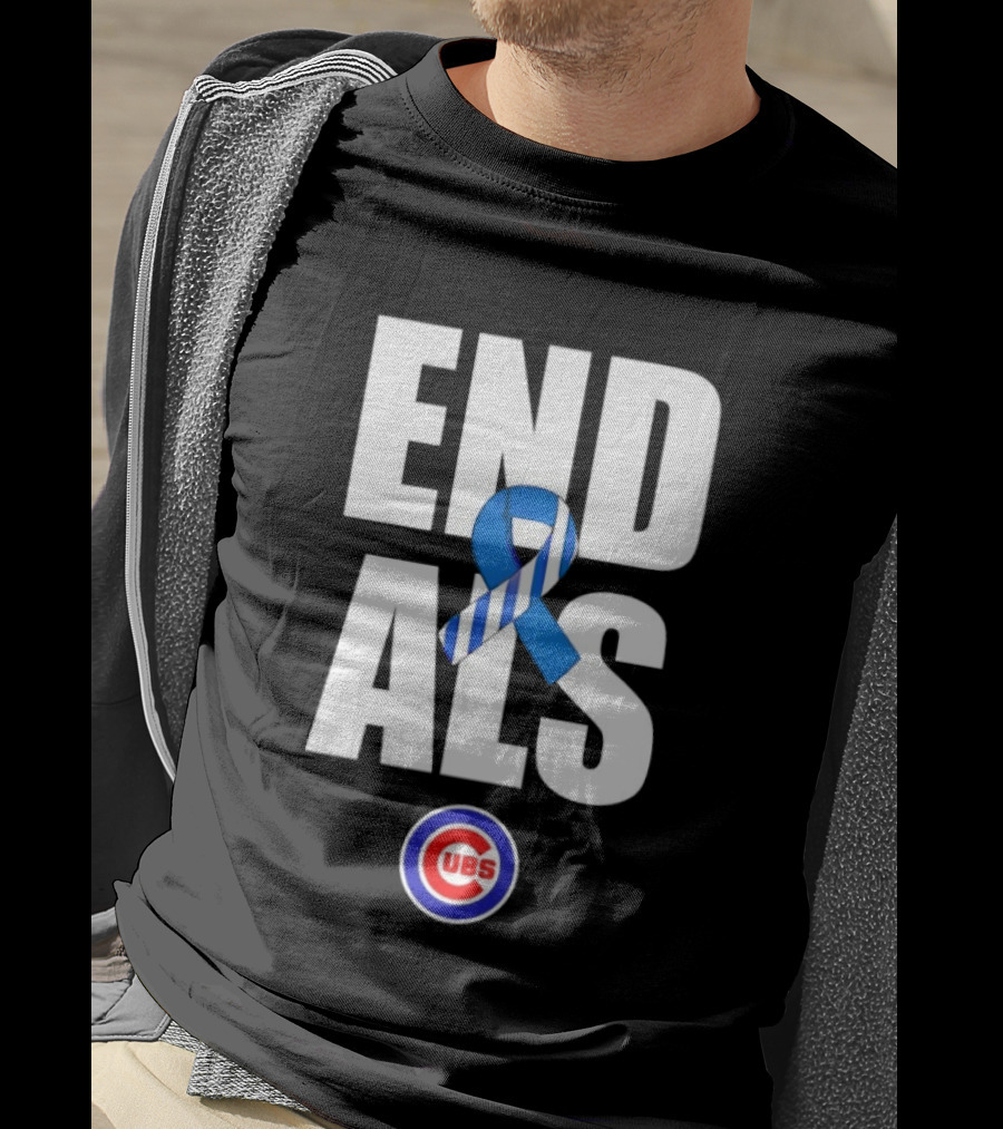 Chicago Cubs End ALS Awareness Support 2026 T-Shirt