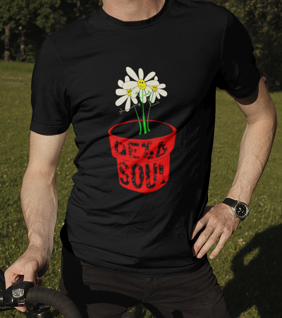 De La Soul Is Dead Flower Pot With White Daisies T-Shirt