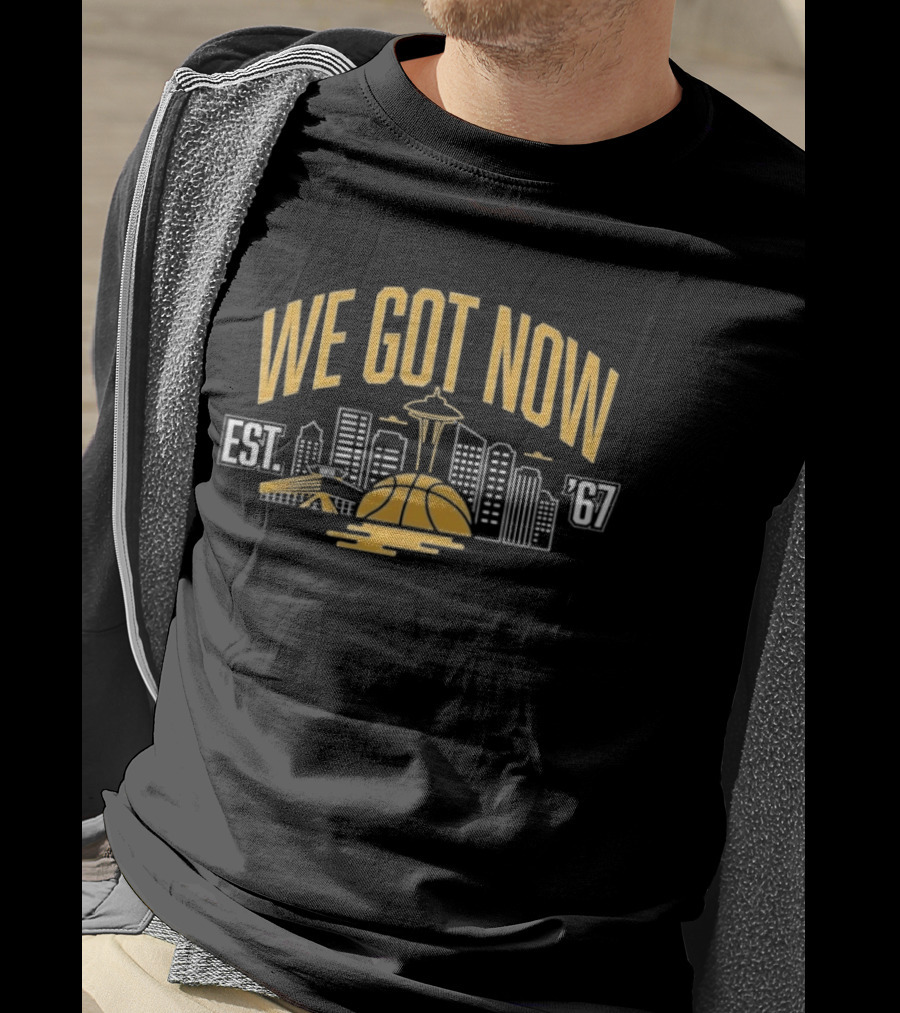 We Got Now EST 1967 Basketball Skyline T-Shirt