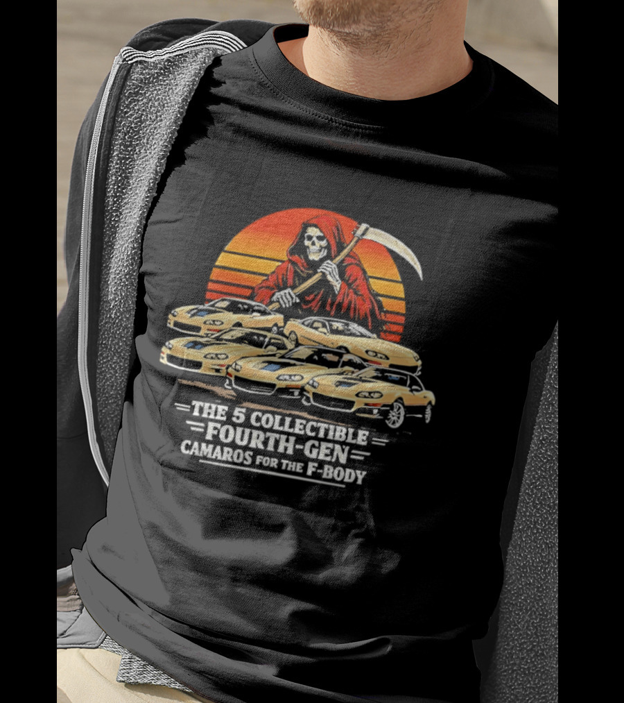 Grim Reaper The 5 Collectible Fourth Gen Camaros For The F Body T-Shirt