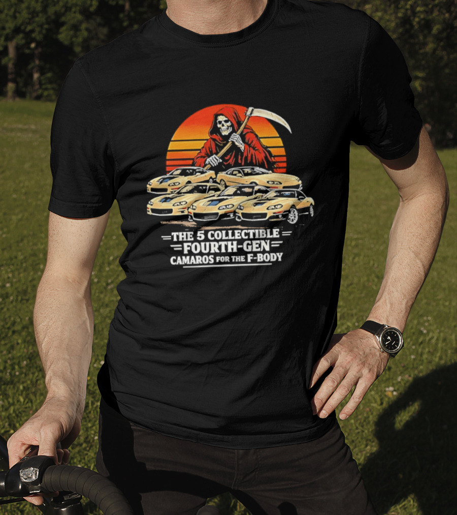 Grim Reaper The 5 Collectible Fourth Gen Camaros For The F Body T-Shirt