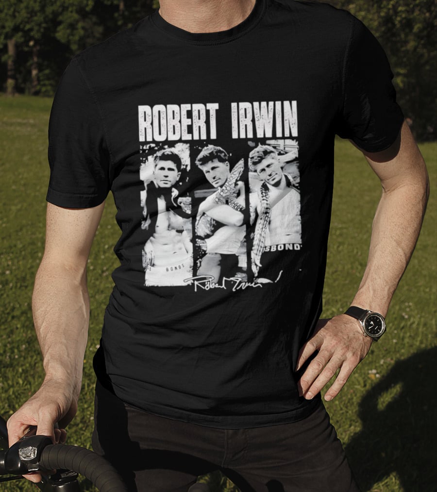 Robert Irwin Animal Wildlife Bonds Crocodile And Signature T-Shirt