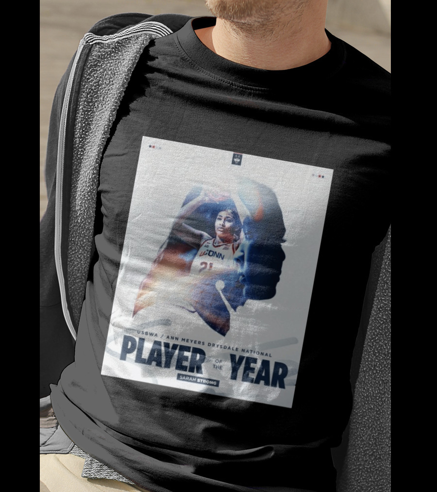 Sarah Strong UConn USBWA Ann Meyers Drysdale National Player Of The Year 2026 T-Shirt