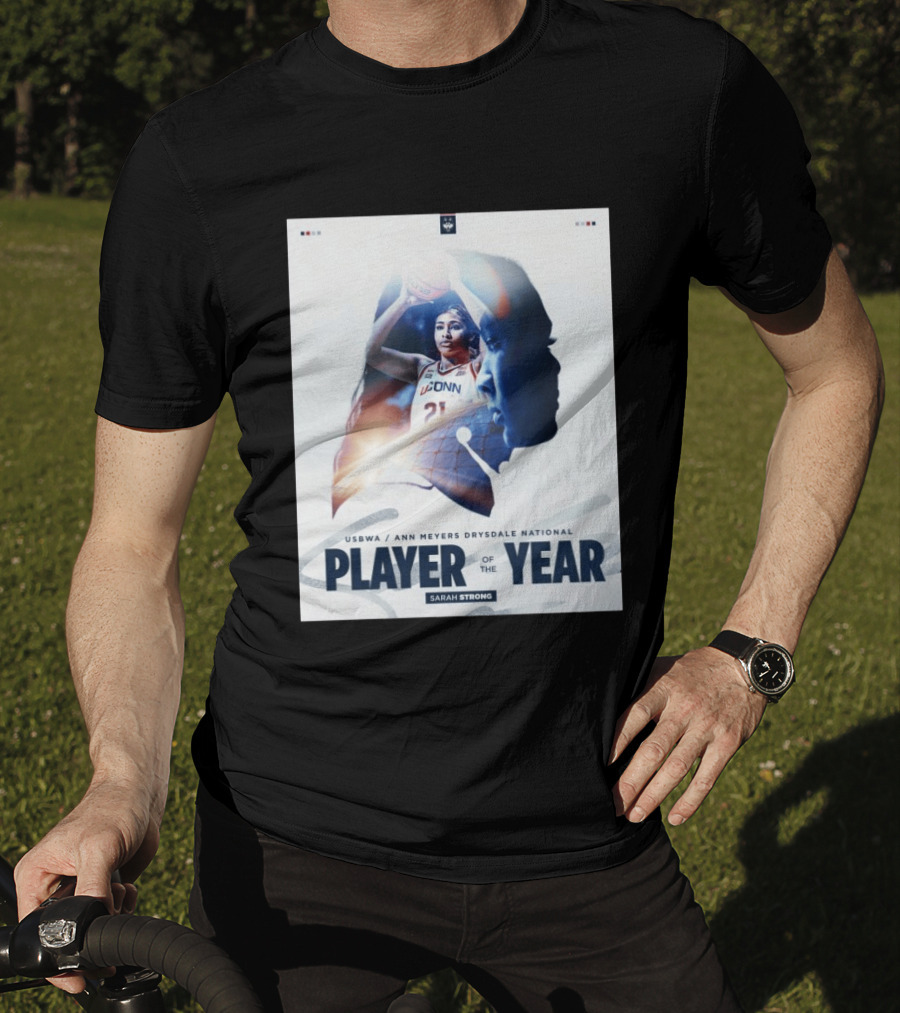 Sarah Strong UConn USBWA Ann Meyers Drysdale National Player Of The Year 2026 T-Shirt