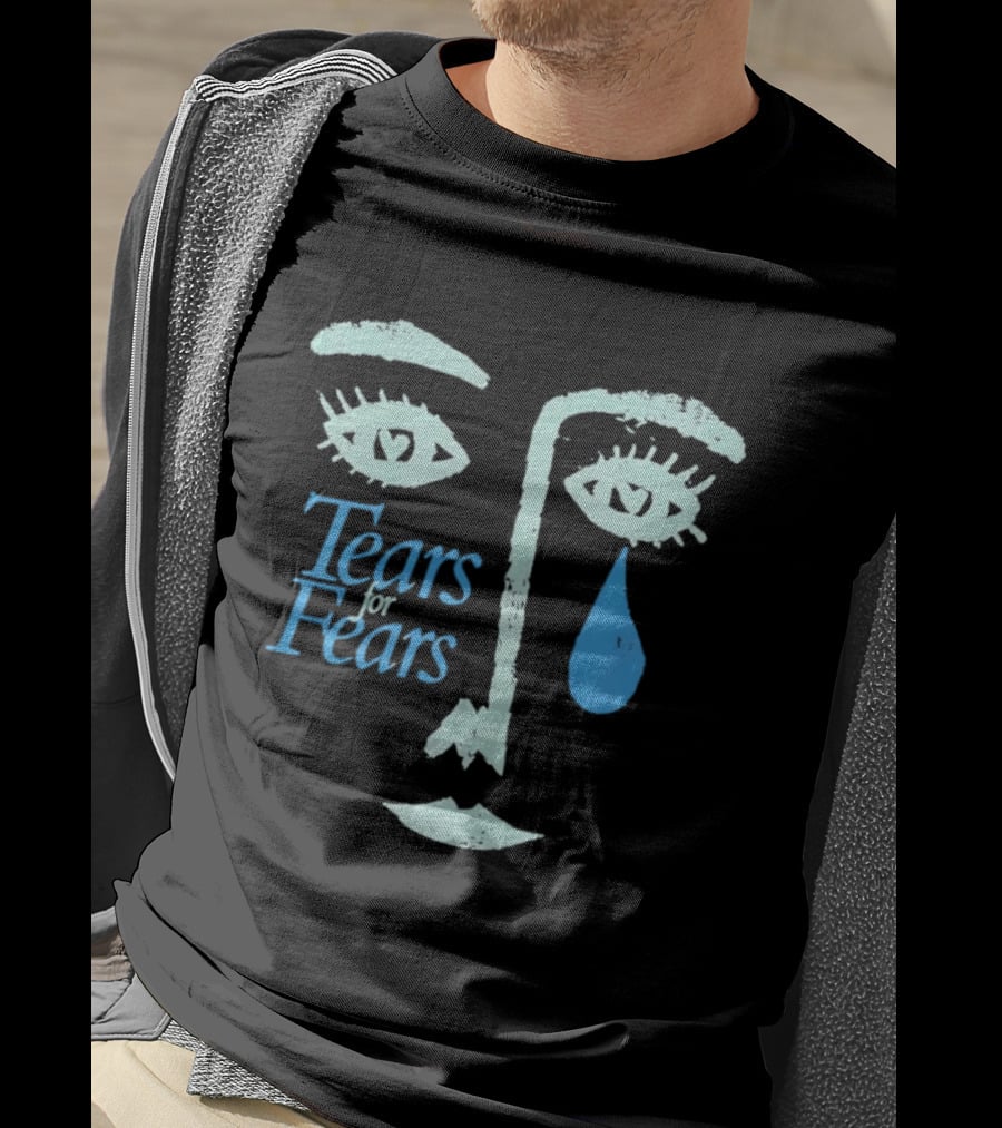 Tears For Fears 1989 Album Face Eyes And Teardrop T-Shirt