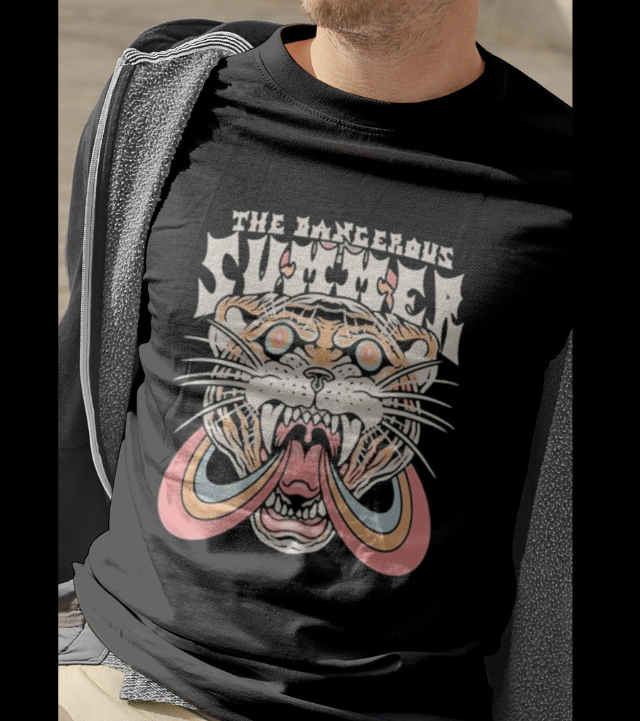 The Dangerous Summer Blind Ambition Tiger With Rainbow Mane T-Shirt