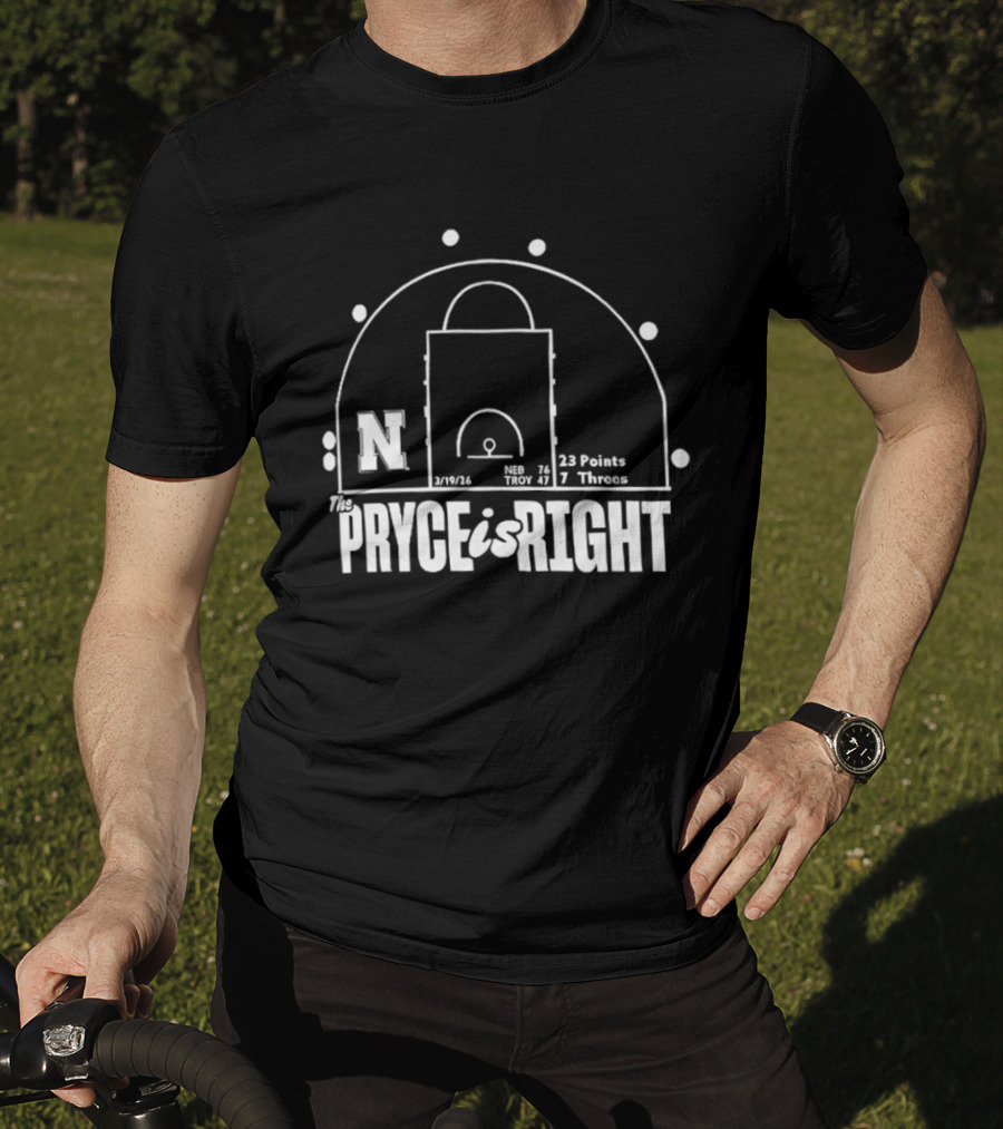 The Pryce Is Right N Basketball Court Stats 23 Points 7 Threes T-Shirt