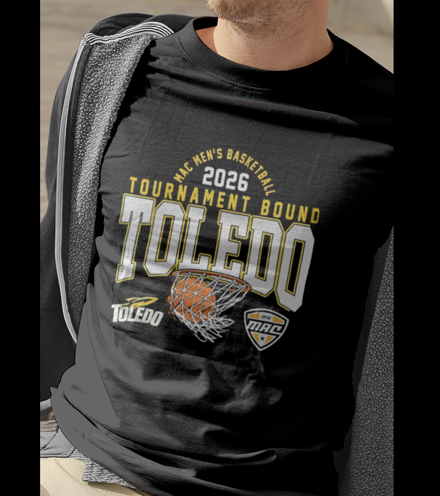 Toledo Rockets 2026 MAC Men's Basketball Tournament Bound T-Shirt