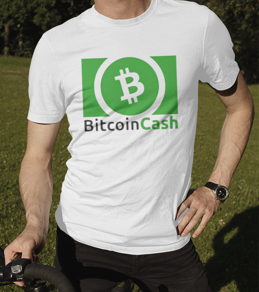 Bitcoin Cash Cryptocurrency Symbol Green Circle T-Shirt