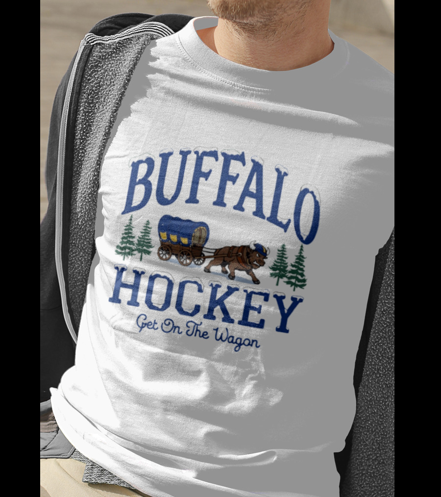 Buffalo Hockey Get On The Wagon Wild West T-Shirt
