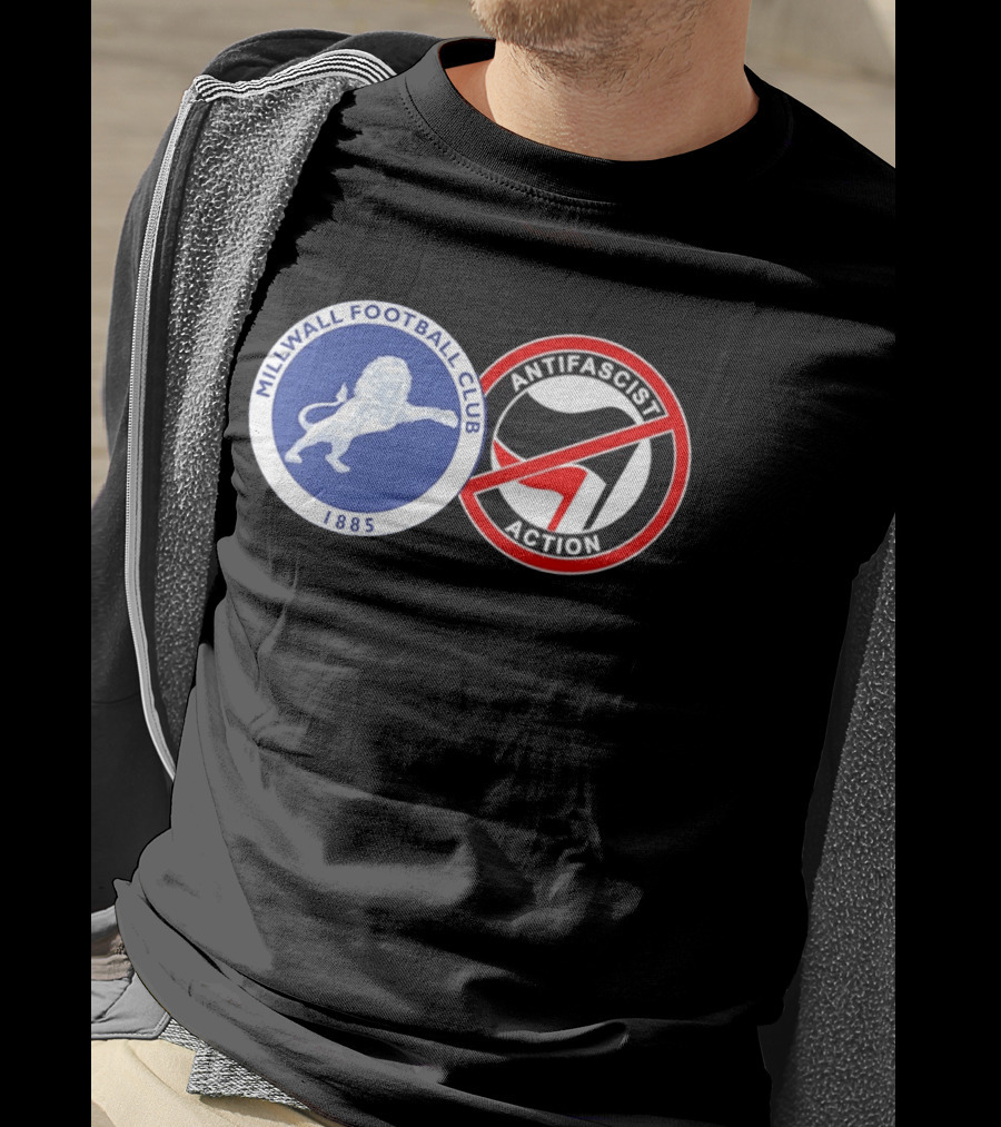 Millwall Football Club 1885 Anti Antifascist Action T-Shirt