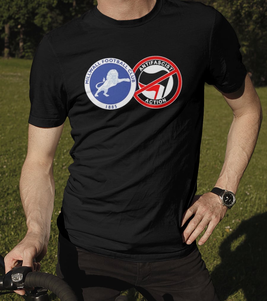 Millwall Football Club 1885 Anti Antifascist Action T-Shirt