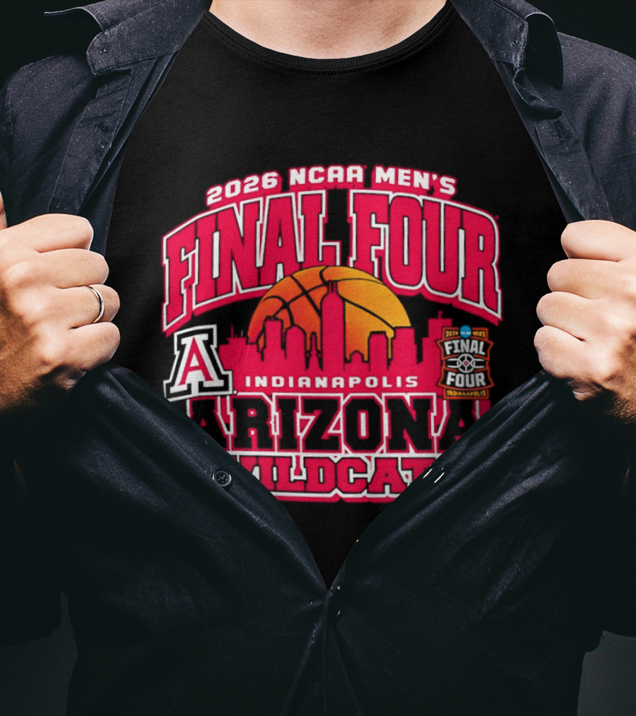 2026 NCAA Men's Final Four Indianapolis Arizona Wildcats Basketball T-Shirt