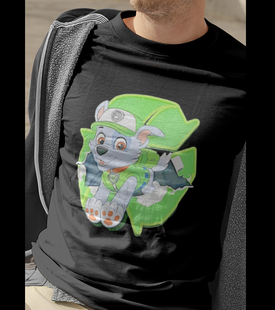 Bought Myself A Rocky Recycle Adventure Paw Patrol Rocky Puppy Patrol Green Eco Friendly T-Shirt