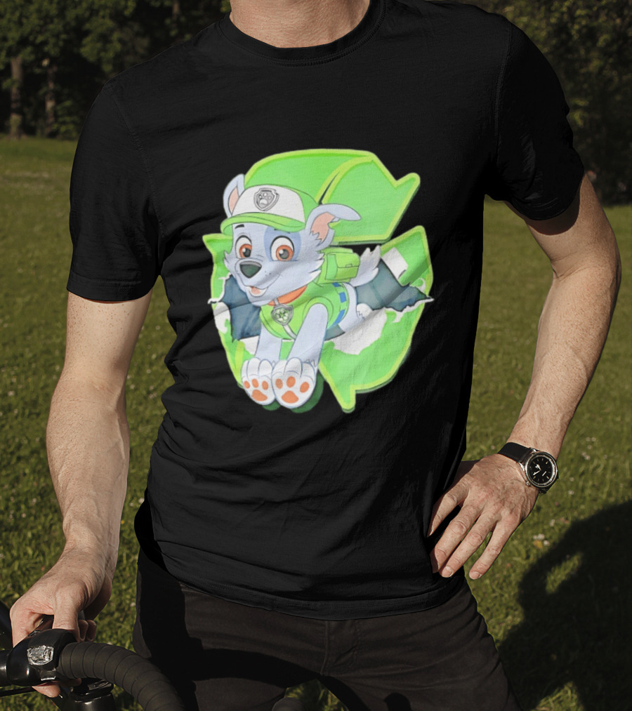 Bought Myself A Rocky Recycle Adventure Paw Patrol Rocky Puppy Patrol Green Eco Friendly T-Shirt