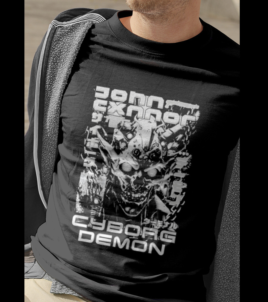 John Cxnnor Gravitated Cyborg Demon T-Shirt
