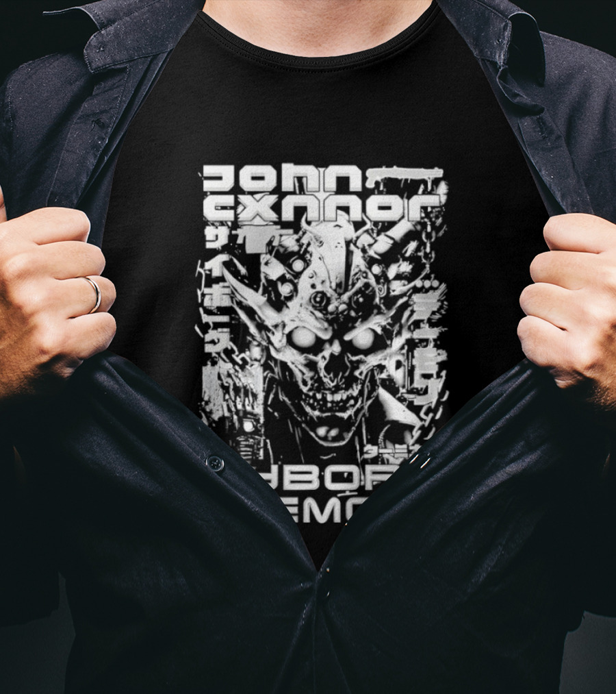 John Cxnnor Gravitated Cyborg Demon T-Shirt