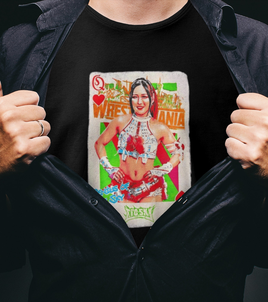 Iyo Sky Genius Of The Sky WrestleMania WWE Playing Card T-Shirt