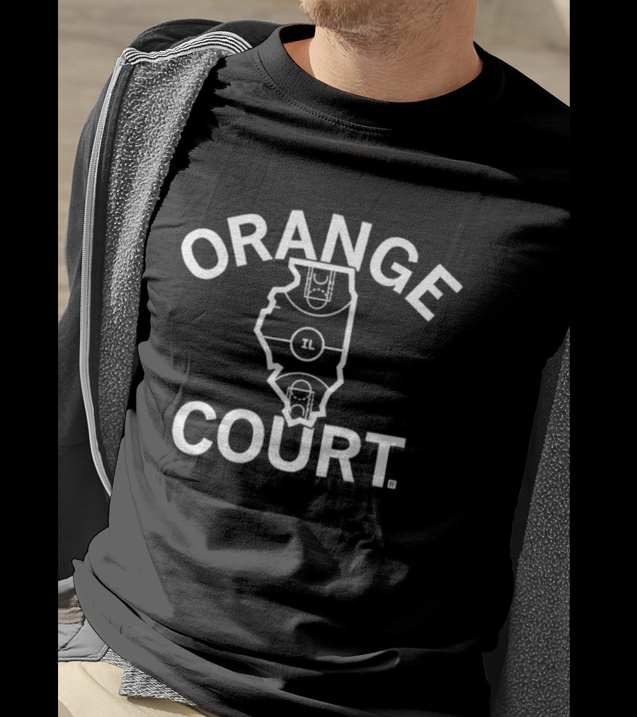 Orange Court Illinois State Basketball T-Shirt