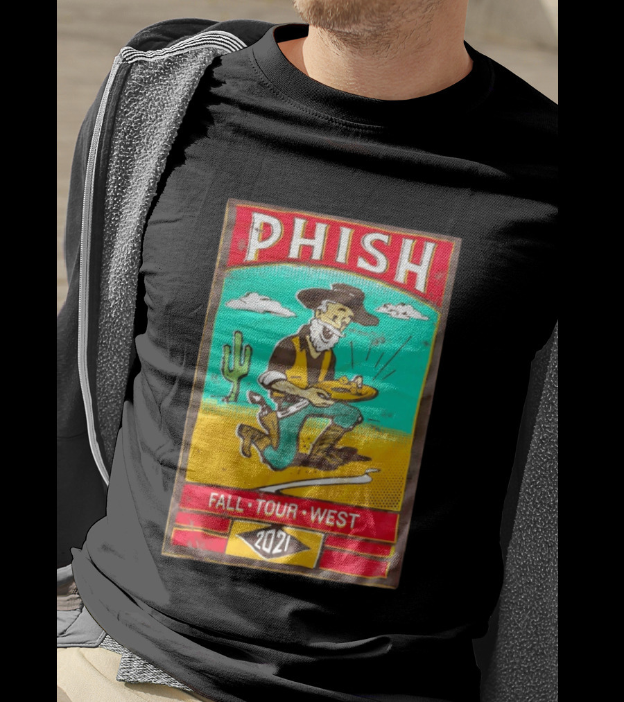 Phish Fall Tour West 2021 Prospector Desert Scene T-Shirt