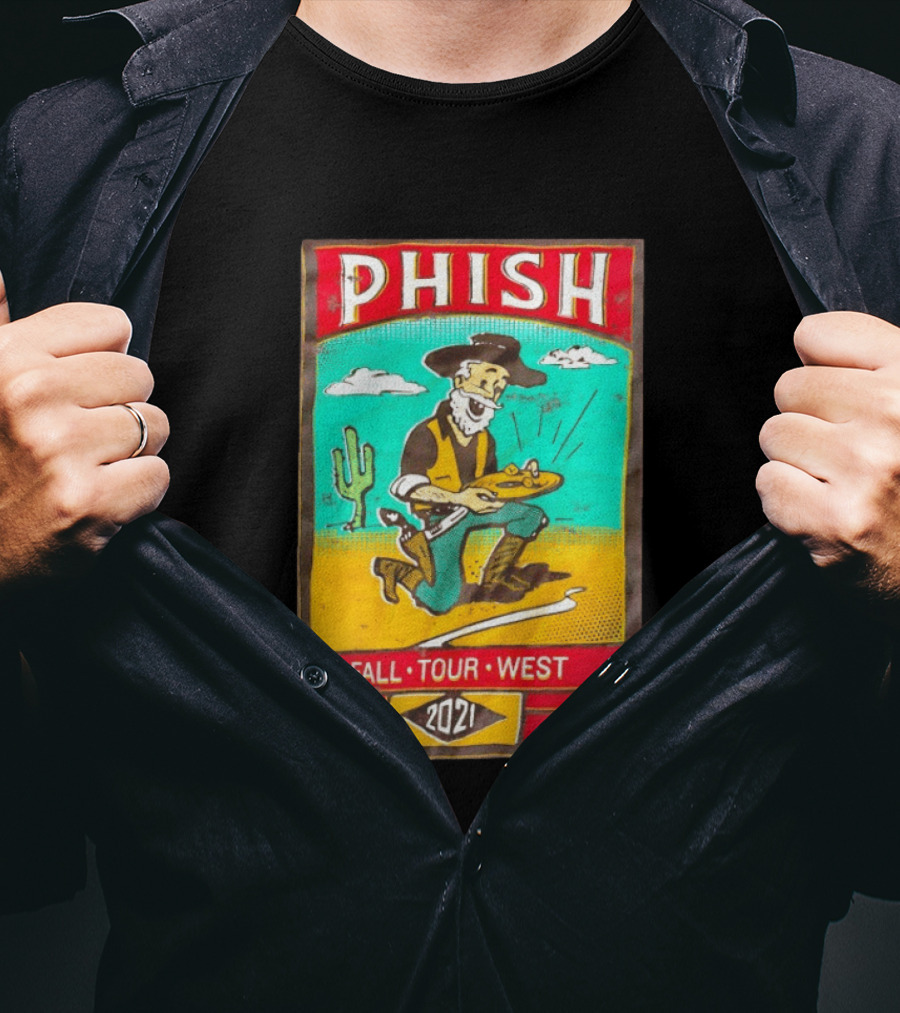 Phish Fall Tour West 2021 Prospector Desert Scene T-Shirt
