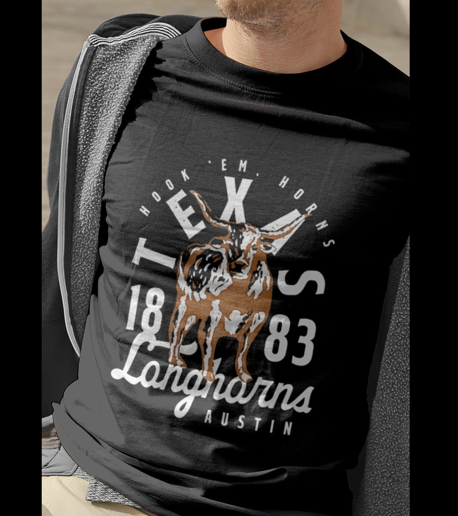 Texas Longhorns 1883 Hook 'Em Horns Longhorns Austin T-Shirt