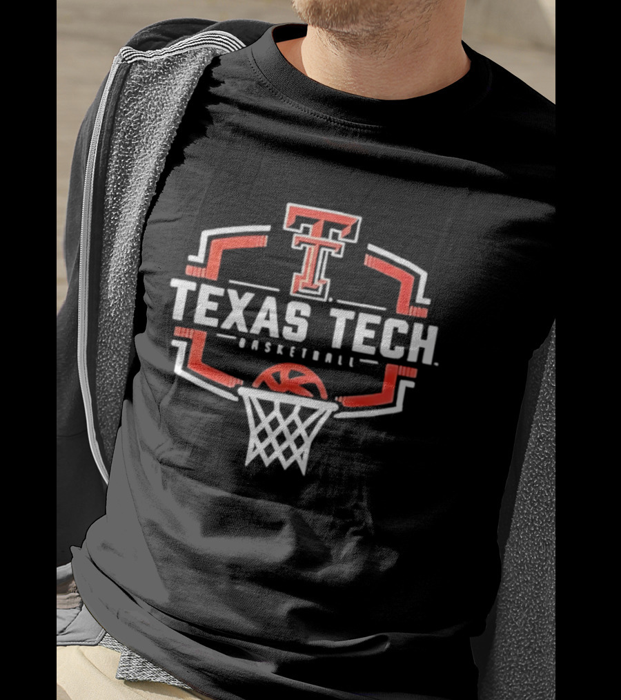 Texas Tech Red Raiders Basketball Hoop Buzzer Beater T-Shirt