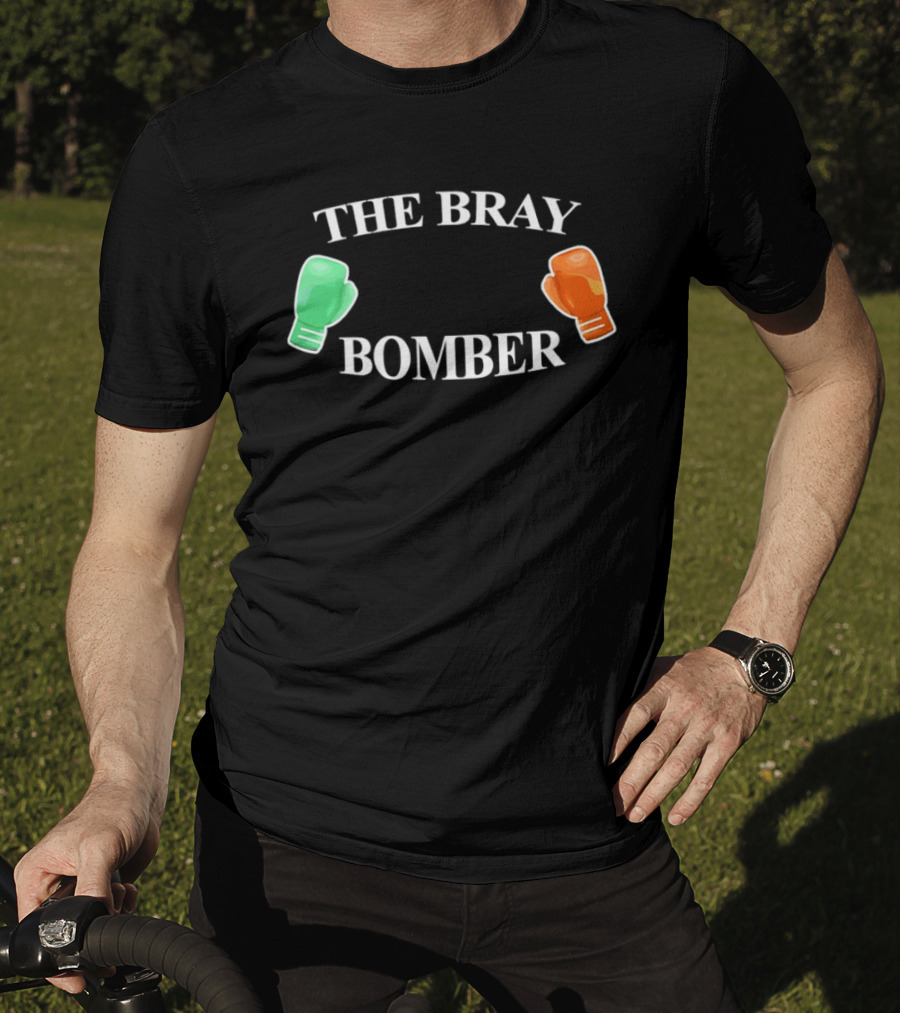The Bray Bomber Boxing Gloves Green Orange T-Shirt