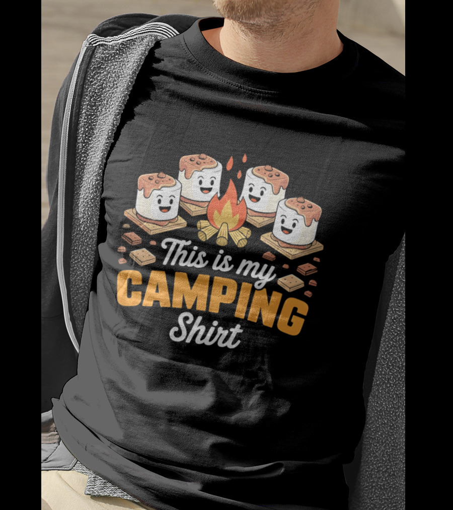 This Is My Camping Campfire Marshmallows T-Shirt