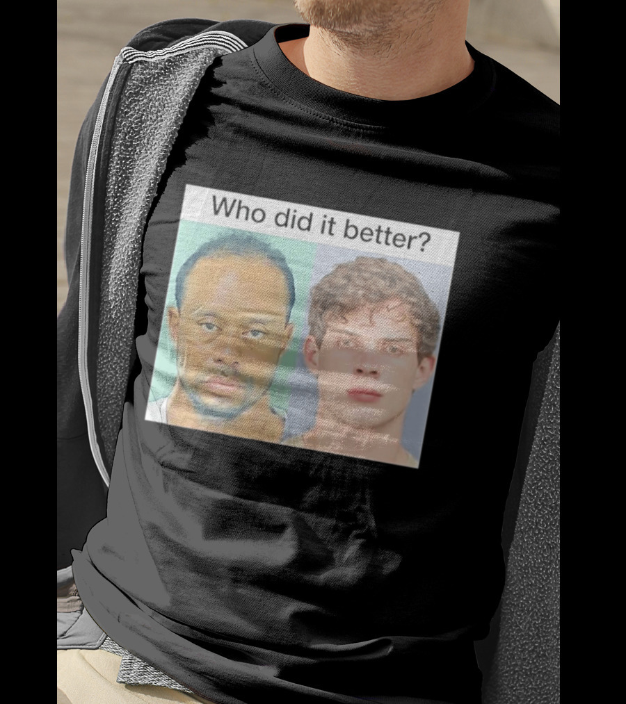 Who Did It Better Tiger Woods Shot Comparison T-Shirt