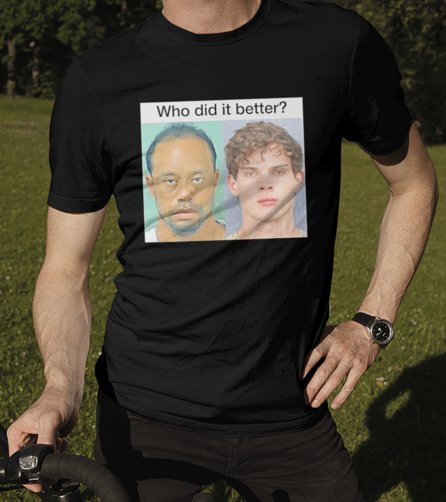 Who Did It Better Tiger Woods Shot Comparison T-Shirt