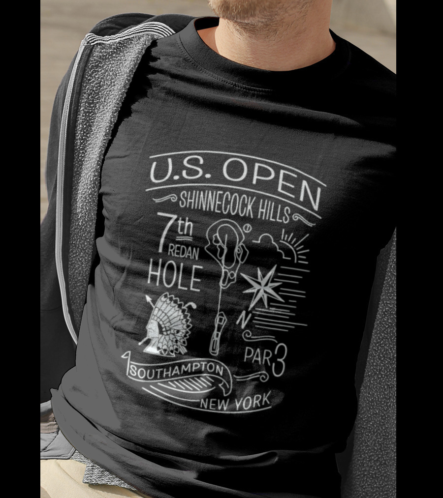 U.S. Open Shinnecock Hills 7th Redan Hole Par 3 Southampton New York T-Shirt